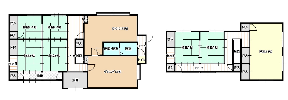 土地152坪　建物56坪の池野の中古住宅　150万円